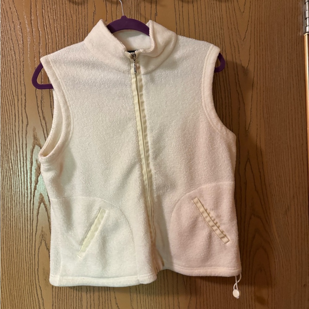 Catalina Ivory Fleece Vest for women